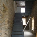 Barn conversion steel stair case and Landing.