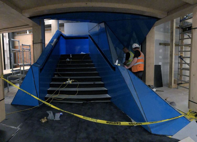 Bespoke staircase project at East India Docks in London
