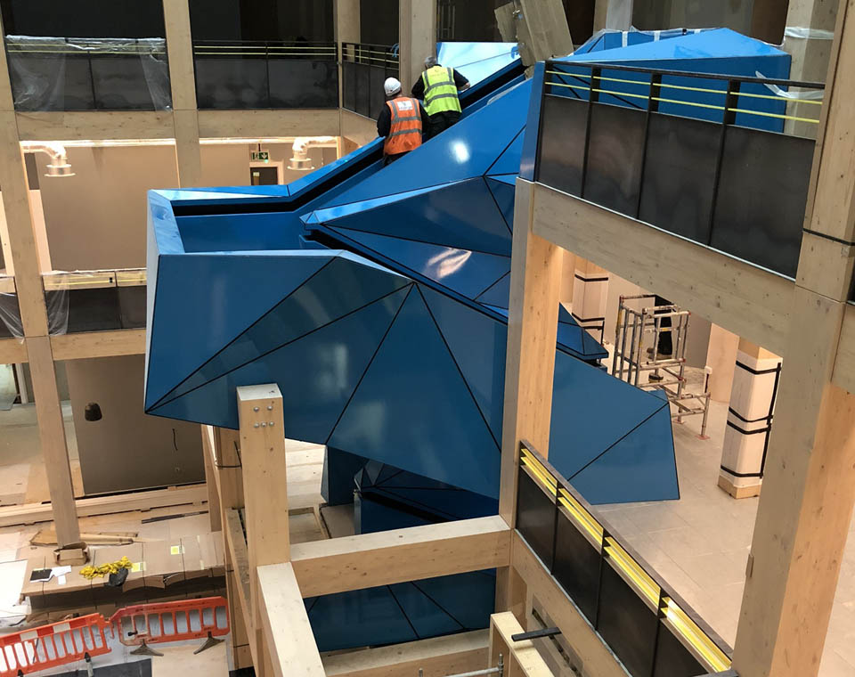 Bespoke staircase project at East India Docks in London