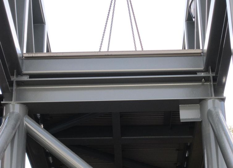 Stainless Steel Bridge over Bailey Hall Road, in Halifax for Nestle